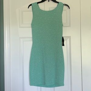 Mint green cocktail dress
